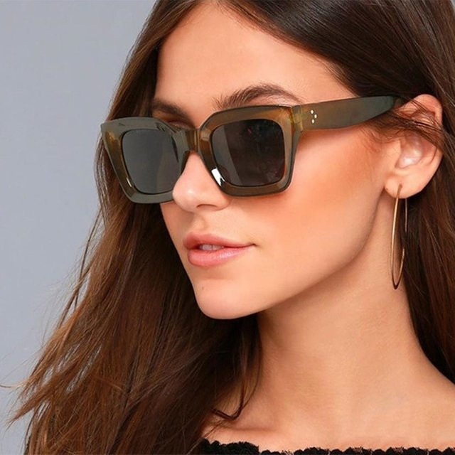FUQIAN Sonnenbrille, quadratisch, Vollrand, Kunststoff, Unisex - Bild 1