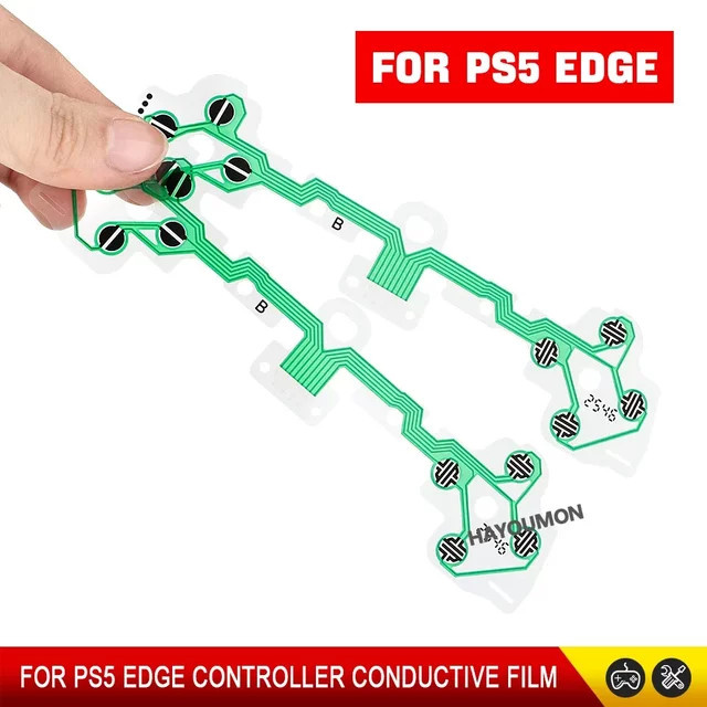 Hayoumon Ersatz-Leitfolie für PS5 Edge Controller Tastatur Flexkabel Tastenband Leiterplatte Green - Bild 1