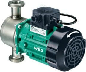 Wilo Trockenläufer-Kreiselpumpe VeroLine-IP-Z 25 PN 10, /6 EM, 2-polig, IE2, 1x230 V in Grün aus Edelstahl - Bild 1