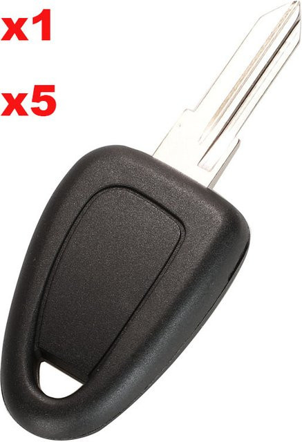 Jingyuqin Ersatzgehäuse für Fiat Iveco Transponder Auto Schlüssel mit Fernbedienung, Farbe: Schwarz, GT15R Blank Blatt FOB Fall Zubehör - Bild 1