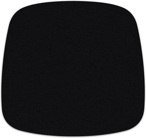 Hey-Sign Sitzauflage für Eames Plastic Armchair in Schwarz mit rutschfester Unterseite