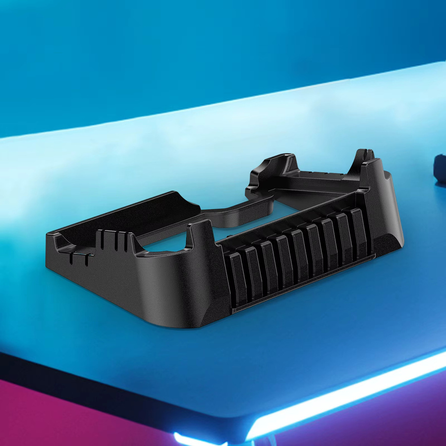 ALLOYSEED Aufbewahrungsregal für Nintendo Switch und Switch OLED, horizontaler Basisständer in Schwarz - Bild 2