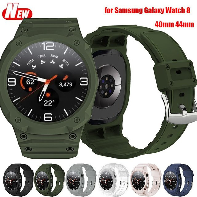 CAOWTAN Silikonarmband-Hülle für Samsung Galaxy Watch 8, 40 mm, 44 mm - Bild 1