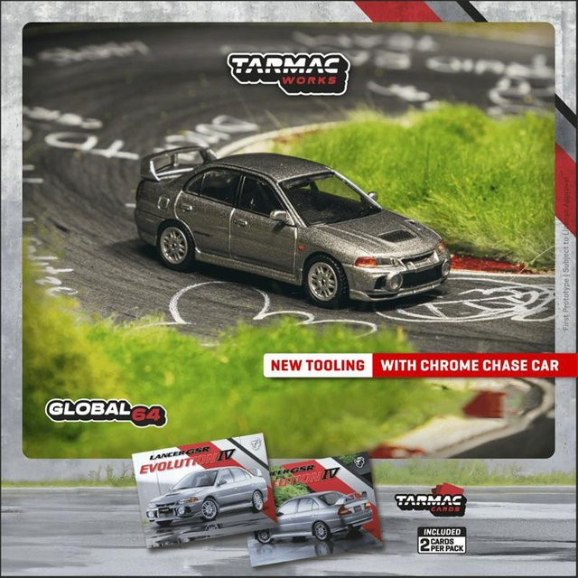 Tarmac Works Gr Corolla Hks Gt3 996 Roter Lancer Gsr Iv Monte-Carlo 1997 #1 Fuso Canter Integra Dc5, Modellauto, 1:64, Rot, Schwarz, Grau - Bild 1