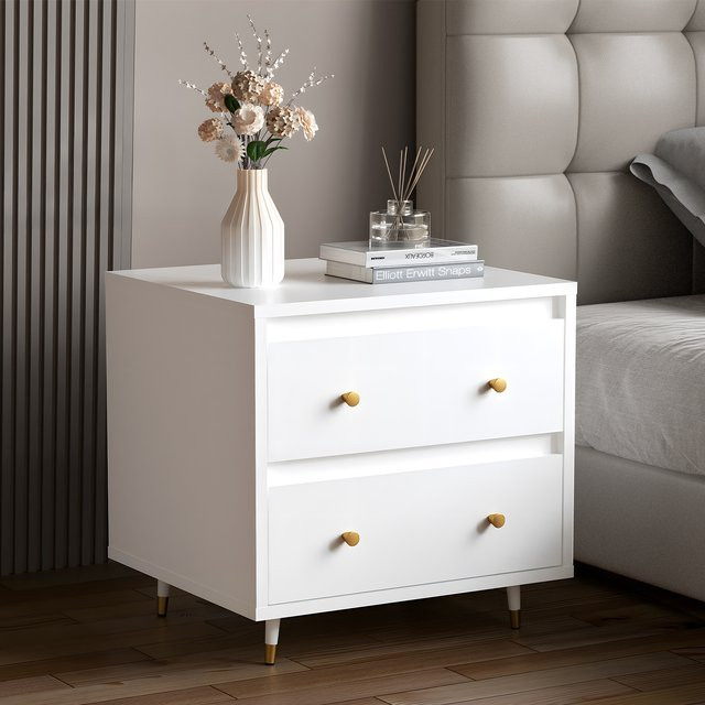 Hiazurm 2-Kommoden-Set in Weiß für Schlafzimmer und Wohnzimmer - Bild 1