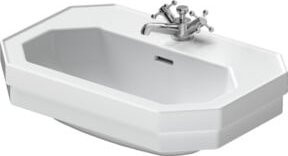 Duravit Waschtisch 1930 aus Keramik in Weiß mit Hahnlochbank und Überlauf, B/T: 60 x 41 cm - Bild 1