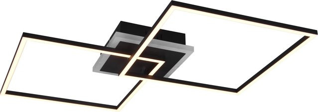 LED-Deckenleuchte Arribo Reality by Trio in Schwarz matt mit RGBW-Funktion, dimmbar und Fernbedienung, Durchmesser: 80,0 cm, Höhe: 35,5 cm - Bild 1