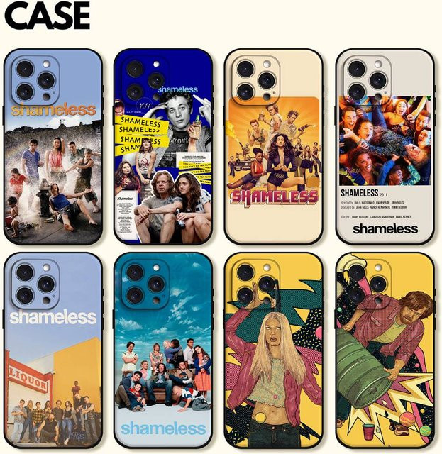 Shameless TV-Show Handyhülle aus schwarzem Silikon für iPhone 17 16 15 14 13 12 11 Pro Max Mini X Xs XR - Bild 1