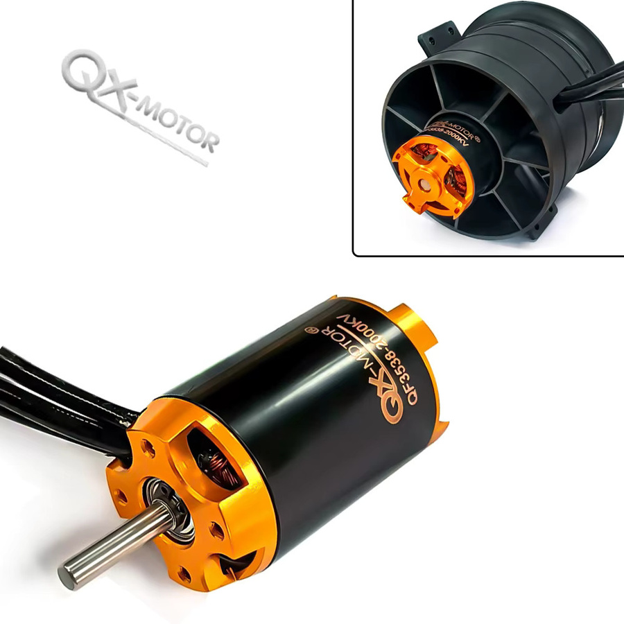 QX-MOTOR QF3538 2000KV / QF3748 1000KV für 80mm EDF 12-Blatt Impeller RC Flugzeugmodell Ferngesteuertes Spielzeug Ersatzteile - Bild 3