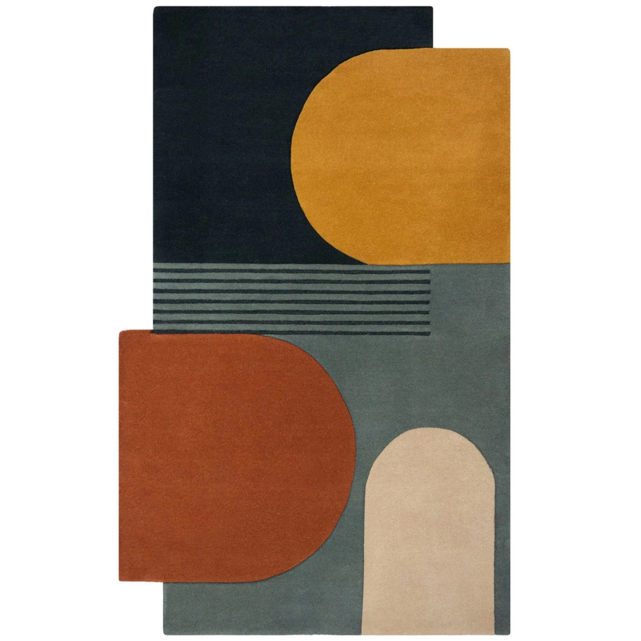 Flair Rugs Wollteppich Lozenge Modern Abstract in Grau und Multicolour, B: 290 cm, T: 200 cm - Bild 2