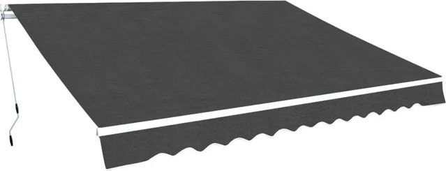 Furnicato Gelenkarmmarkise aus Aluminium und Polyester in Anthrazit, Breite: 500 cm - Bild 1