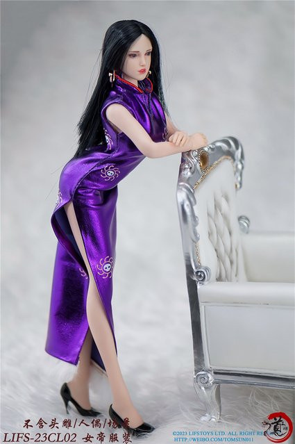 Boa · Hancock Action Figur Mädchen Lila Cheongsam Lange Kleid 1/6 - Bild 1