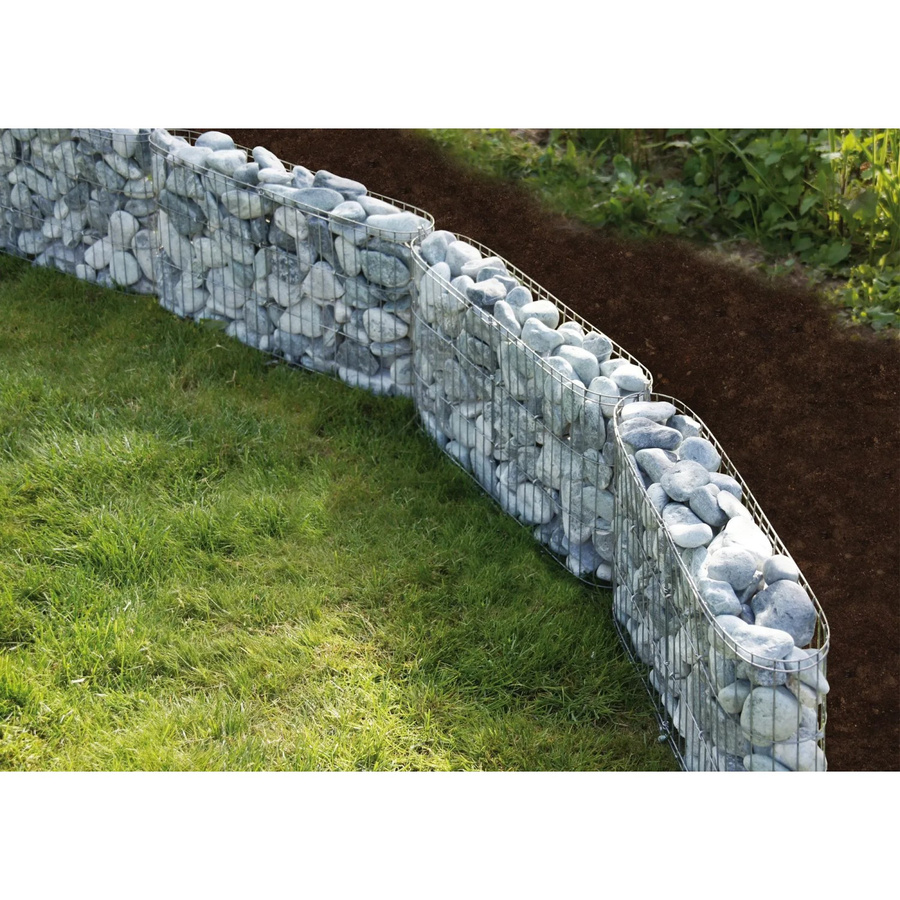 Bellissa Gabionen-Korb Leonardo aus verzinktem Stahl in Grau, B/T/H: 60 x 30 x 10 cm - Bild 2