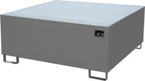 Bauer Südlohn Auffangwanne AW 1000 aus Stahl, grau, B/T/H: 146 x 146 x 62 cm - Bild 1