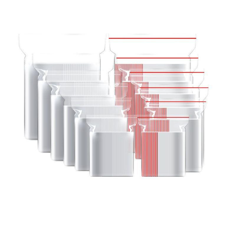 100 transparente selbstversiegelnde Mini-Plastiktüten von TrendVibeCN, extra kleine Einweg-Beutel aus Kunststoff, B/H: 2,6 x 3 cm - Bild 3