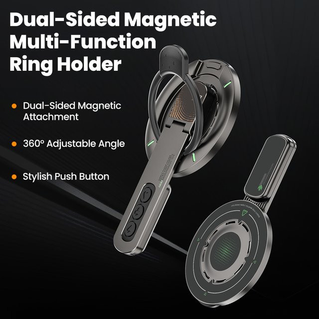 Olaf Doppelseitiger Magnethalter mit 360 Grad Rotation für iPhone und Android Smartphones in Weiß - Bild 1