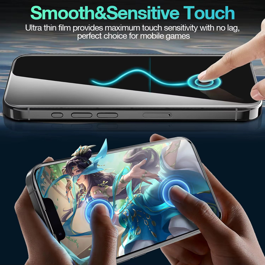 2 Stück Flexible Hydrogel-Displayschutzfolien für Apple iPhone 17e und iPhone 16e, transparent, selbstheilend und kratzfest - Bild 6