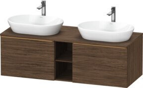 Duravit Waschtischunterschrank D-Neo in Braun, B/T/H: 140 x 55 x 45,9 cm - Bild 1