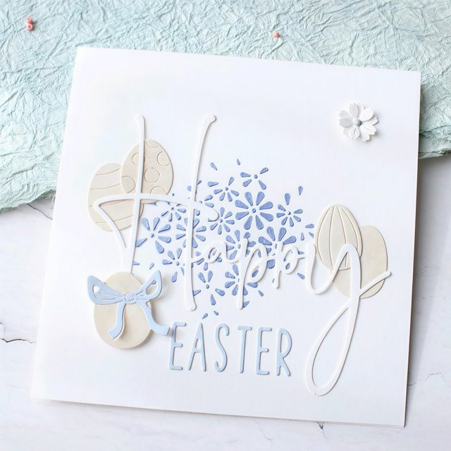 Metall-Stanzformen Happy Typografie für Scrapbooking und Papierbasteln - Bild 1