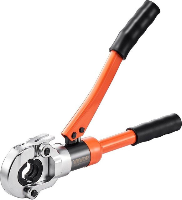 Hydraulisches Rohrzangenwerkzeug von Buying Solutions, MB als Crimpzange für PEX- und Aluminium-Kunststoffrohrverschraubungen mit Backen U16 U20 U25 U32 in Orange inklusive Transportkoffer - Bild 1