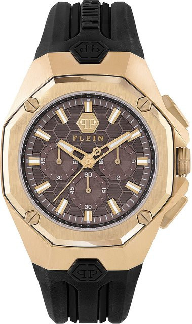 Philipp Plein Chronograph, Quarz, Edelstahl, 45 mm, Silikon, Herren - Bild 1