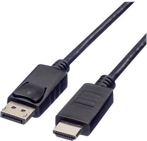 ROLINE DisplayPort Kabel DP in Schwarz, Länge: 2 m - Bild 1