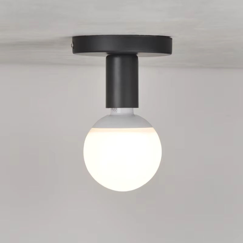 SUNMEIYI E27 Deckenleuchte aus Eisen in Schwarz im nordischen Retro-Design - Bild 2