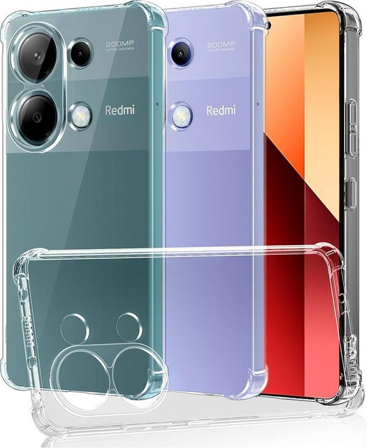 Stoßfeste TPU-Schutzhülle für Xiaomi Redmi Note 13 Pro 5G und Redmi Note 13 Pro+ in Transparent - Bild 1