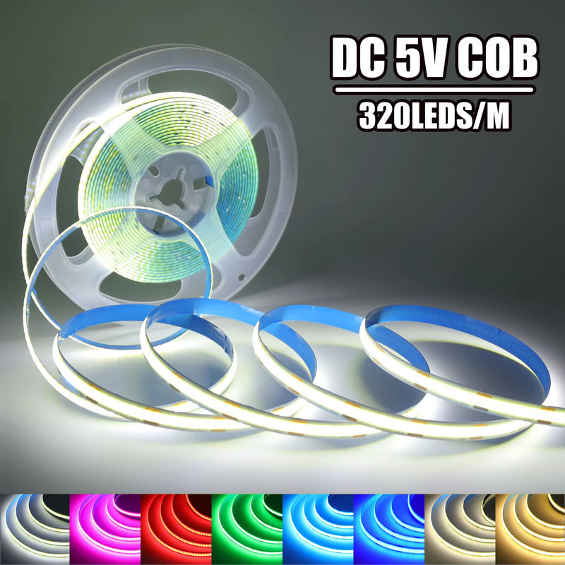 HEGEHE COB LED Bewegungsmelder-Streifen, batteriebetriebenes flexibles Bandseil für Schrankleuchten, erhältlich in Grün, Weiß, Blau, Rosa und Gelb - Bild 3