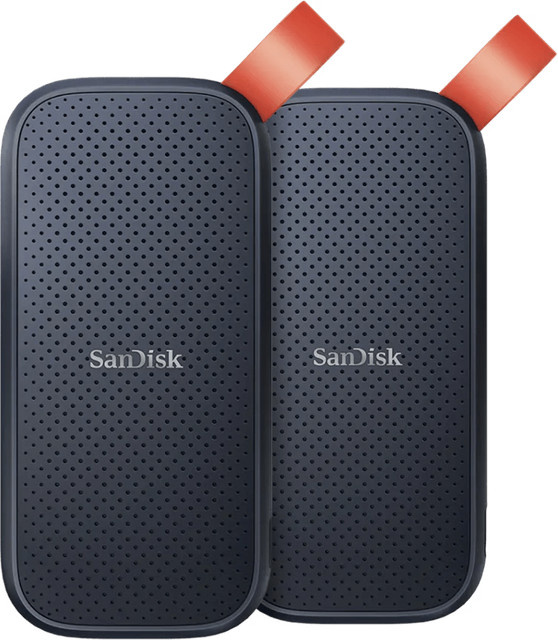 SanDisk Portable SSD Doppelpack 2TB (2x 1TB) Schwarz - Bild 1