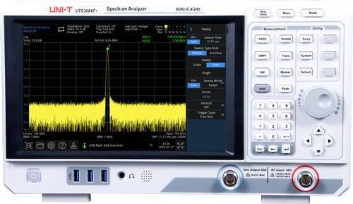 Uni-T UTS3084T+ Spektrum-Analysator 8.4GHz CAT II mit Tracking Generator in Weiß - Bild 1