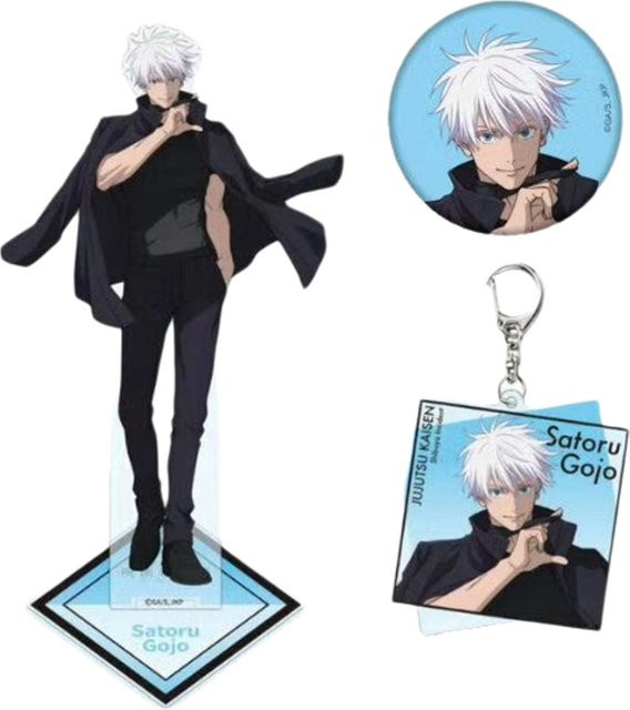 MOLLYGAN Jujutsu Kaisen Gojo Satoru Acryl Stand Figur, Schlüsselanhänger - Bild 1
