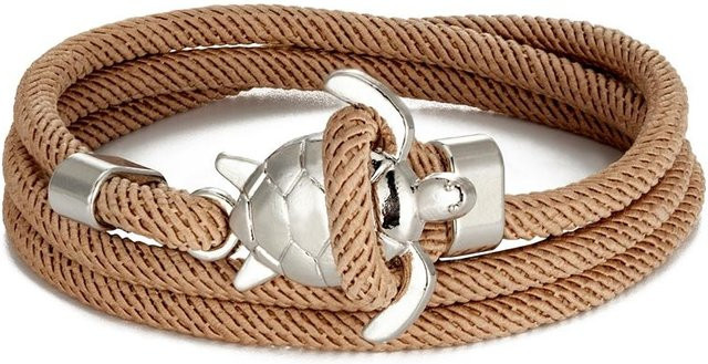 YULIN Armband, Marineblaue Schildkröte, Mehrschichtiges Mailänder Seil, Unisex - Bild 1