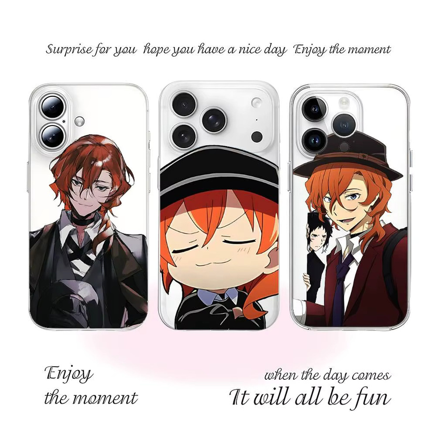 Transparente Chuuya Bungo Stray Dogs Anime Handyhülle für Apple iPhone 17 16 15 14 13 12 11 Pro Max Plus SE 2020 X XR XS Case - Bild 3