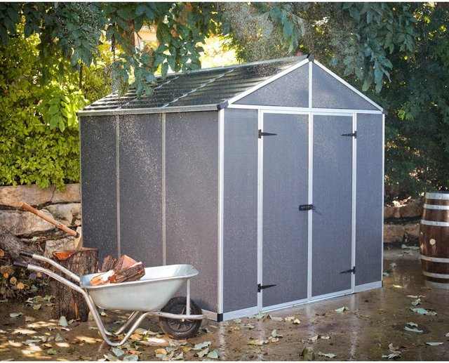 Canopia Rubicon Gerätehaus Anthrazit mit Anti-Rutsch-Boden B: 237 cm, T: 228 cm, H: 235 cm - Bild 1