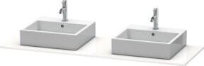 Duravit Konsole XSquare in Weiß mit 2 Ablagen und beidseitigem Waschbecken B: 160 cm, T: 55 cm - Bild 1