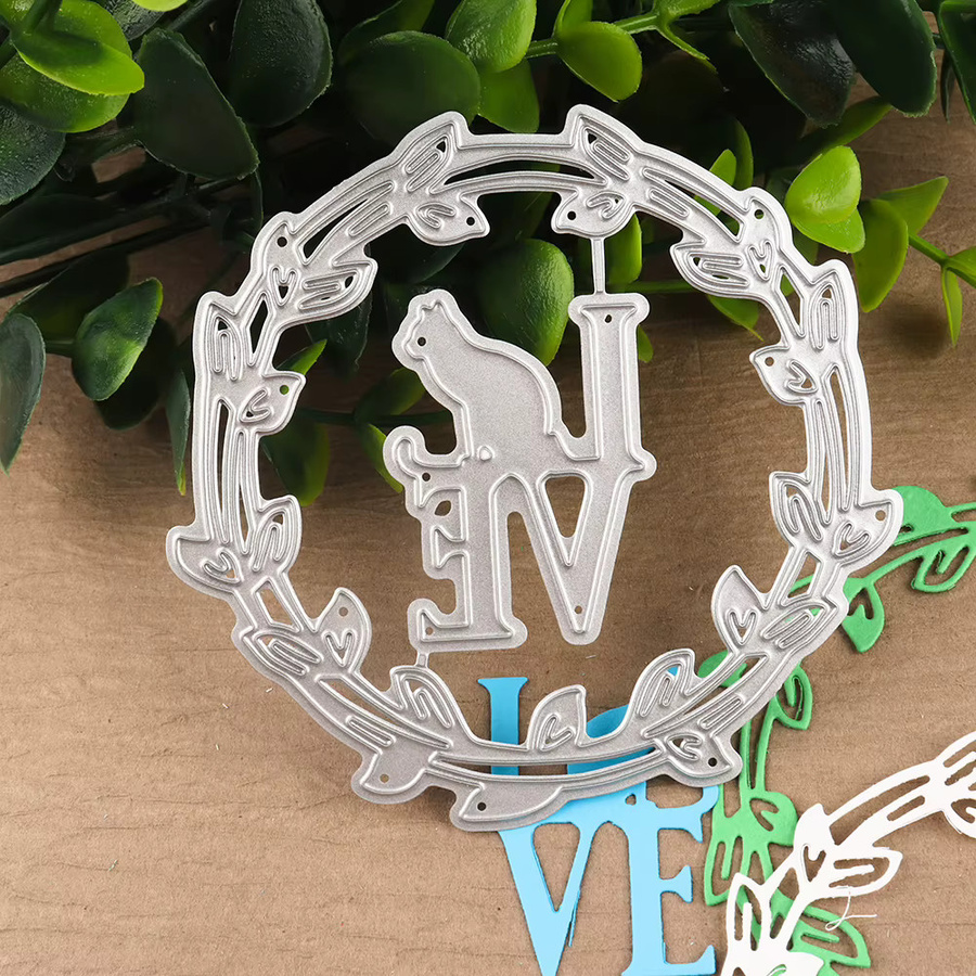 Metall-Stanzformen Miss You für DIY Scrapbooking und Basteln in Silber - Bild 4