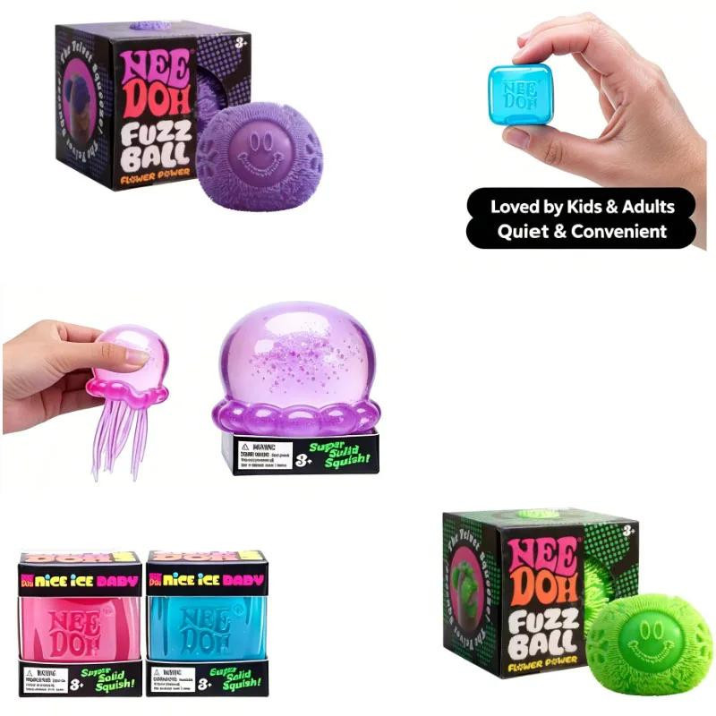 Schylling Fuzz Ball Quallen Squishy Blind Box, Weiches Knetspielzeug - Bild 1