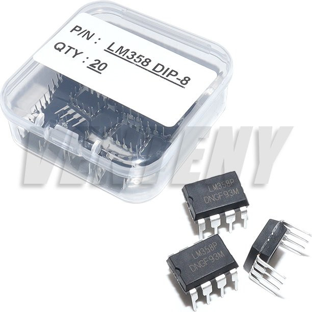 VENTENY LM358P Operationsverstärker DIP8 IC-Chip-Kit in Schwarz - Bild 1