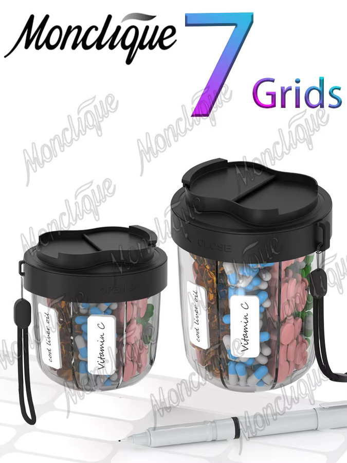 monclique Pillen-Organizer, 7 Fächer, Unisex - Bild 6