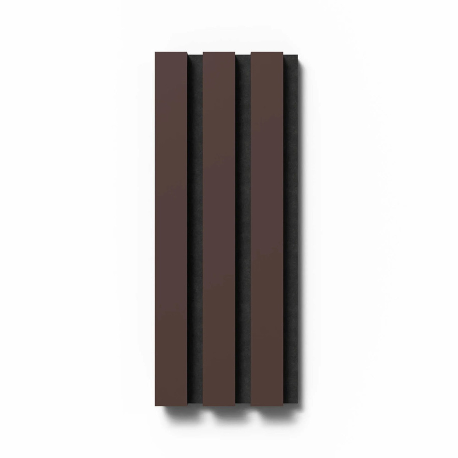 Denpanels Akustikpaneel Muster Linoleum Burgund mit schwarzem Filz in Streifenoptik im skandinavischen Stil B: 29,5 cm, H: 15 cm - Bild 2