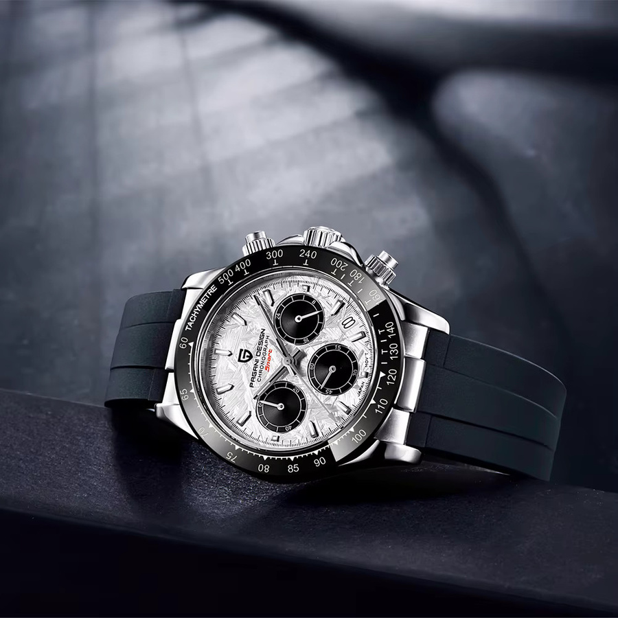 PAGANI DESIGN Chronograph, Quarz, Edelstahl, Saphirglas, Herren - Bild 3