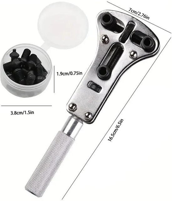 Shoekeeper Uhrengehäuseöffner, 3 Krallen, Edelstahl, gray - Bild 1