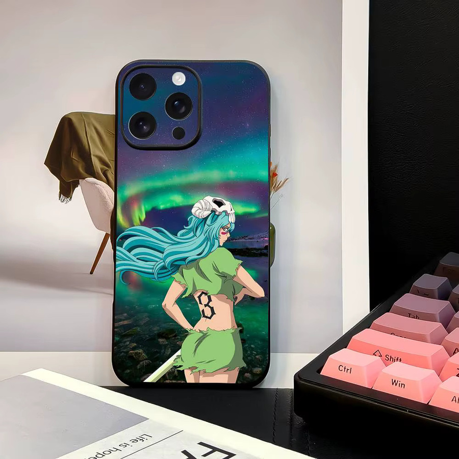 Nelliel B-Bleach Anime Handyhülle aus weichem TPU für dein iPhone (Modelle: 11, 12, 13, 14, 15, 16 Pro Max Plus Mini), Multicolor - Bild 2
