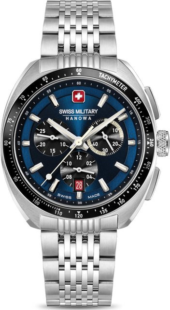 Swiss Military Hanowa Chronograph, Edelstahl, Quarz, 41 mm, Herren - Bild 1