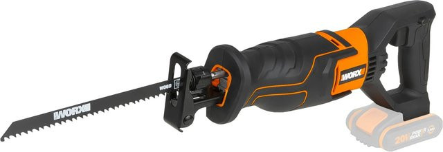 Worx Powershare Akku-Säbelsäge WX500.9 Solo 20 V, schwarz-orange - Bild 1