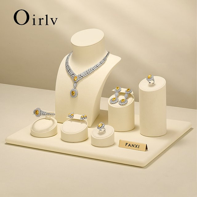 Oirlv Schmuckständer, Beige, Mikrofaser, Unisex - Bild 1