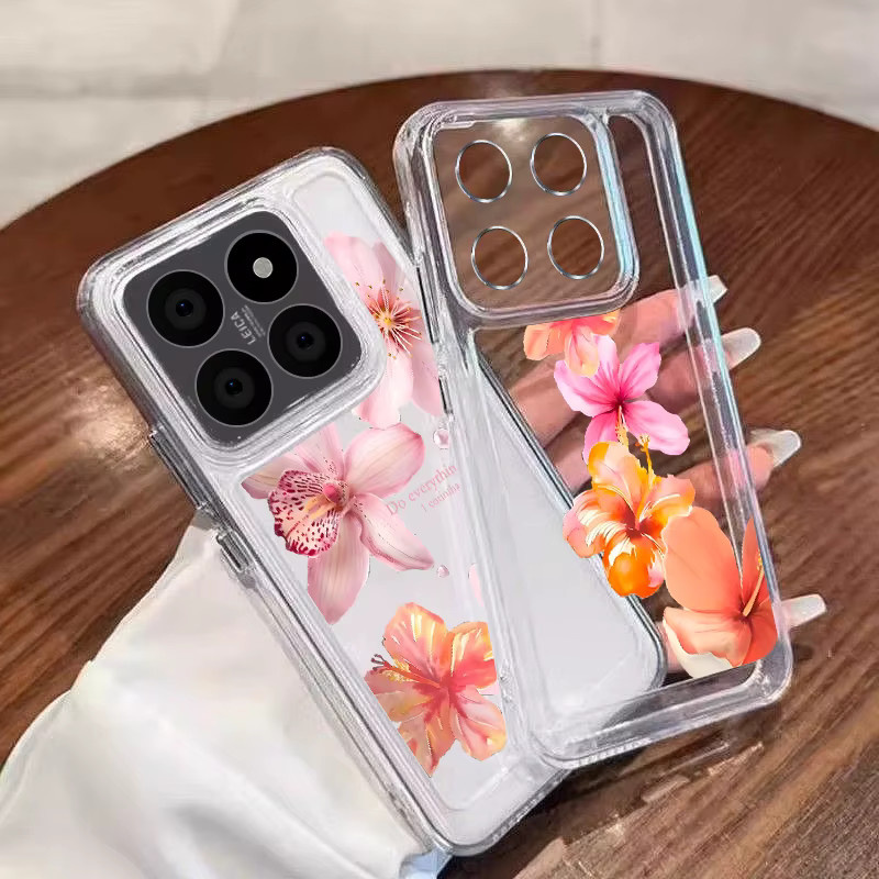 Stoßfeste Silikon-Handyhülle mit Lilien-Blumendruck für Xiaomi Redmi Note 14 Pro Plus 5G, 13, 12, 11 Pro, 13C, 14C - Bild 2