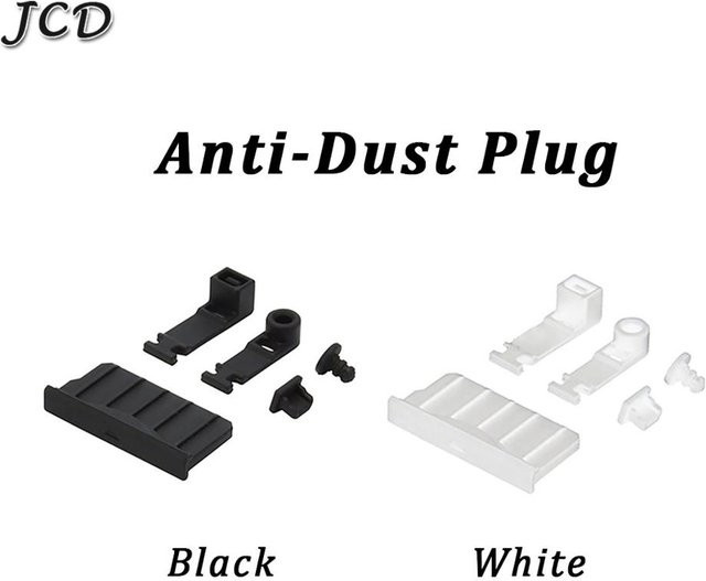 JCD Silikon Anti-Staub-Stecker für Kopfhöreranschluss und Lade-Dock, Set aus 1 Stück, Farbe: Weiß, passend für New 3DS XL, New 3DS LL, 3DS XL, 3DS LL und 2DS - Bild 1