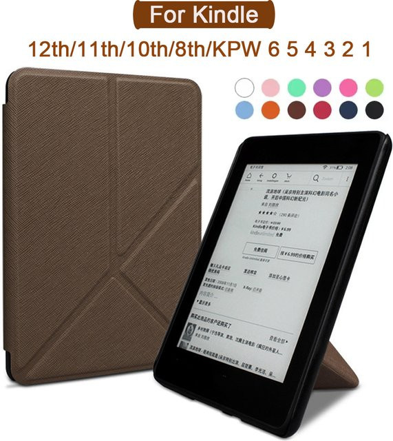 Greliana Schutzhülle für Kindle Paperwhite und Kindle Generationen mit faltbarer Standfunktion, Farbe: Orange - Bild 1